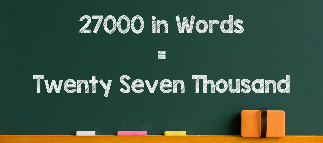 27000 in Words in English